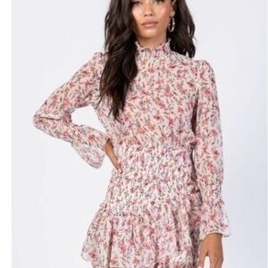 Long Sleeve Guetta mini dress Distsy Floral